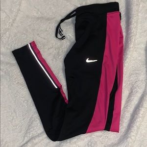 Nike black and pink leggings